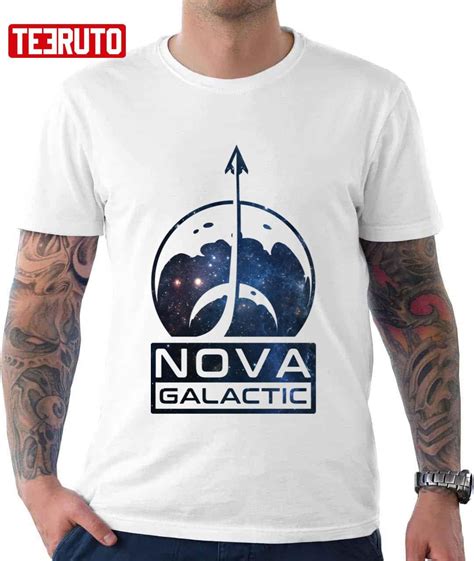 Nova Galactic Logo Clean Galaxy Starfield Unisex Hoodie - Teeruto