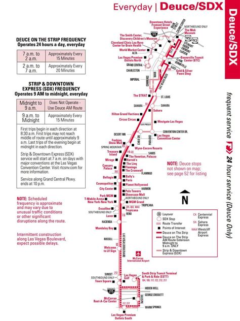 The Deuce - Bus Route, Stops, Schedule & Fare Prices, Las Vegas NV