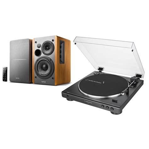 Audio-Technica AT-LP60X Turntable + Edifier R1280DB Maple Bluetooth ...