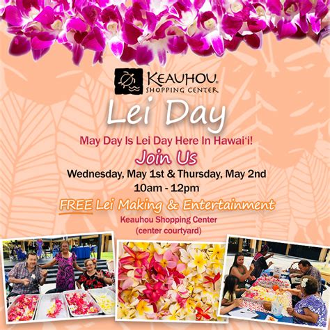 Keauhou Shopping Center Hosting Lei Day Activities : Big Island Now