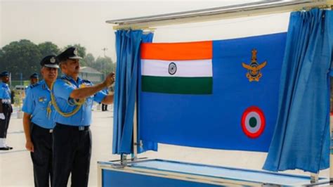 Indian Air Force unveils new flag at Air Force Day celebrations