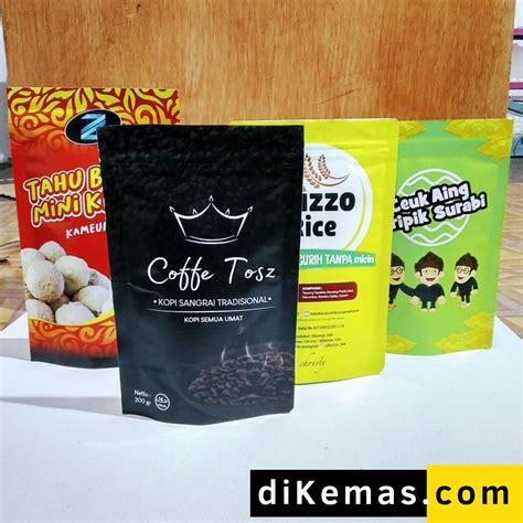 Contoh Desain Kemasan Standing Pouch untuk Makanan