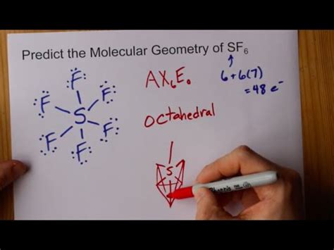 Molecular Geometry of SF6 (sulfur hexafluoride) - YouTube