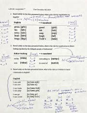 Understanding Nasalization in English: Data Analysis and Rule | Course Hero