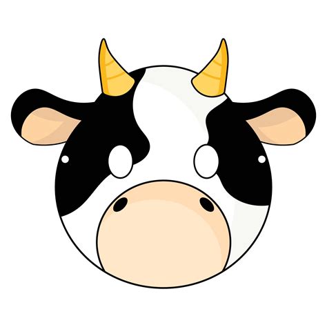 Cow Face Template Printable