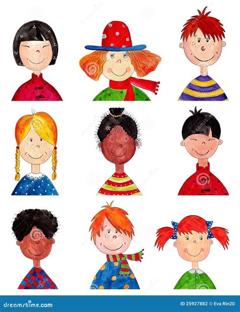 Children. Cartoon Characters. Stock Photography - Image: 25927882