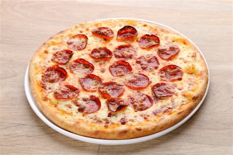 Super Supreme Pizza - Meat - Pepperoni Pizza Stock Photo - Image of ...