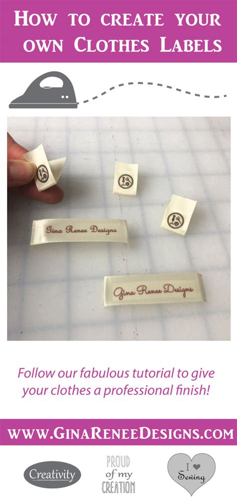 Making your own Clothing Labels – Gina Renee Designs