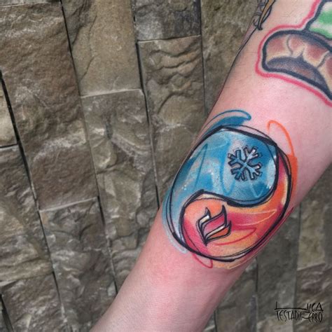 50 Colorful Sketch Tattoos by Luca Testadiferro | TattooAdore | Fire ...