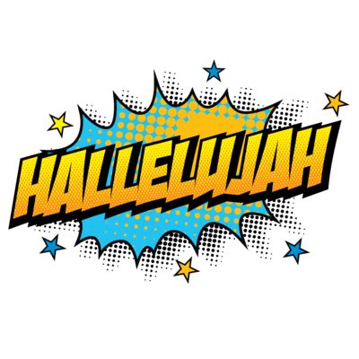 Hallelujah Comic Burst Vector Illustration Stock Vector by - Clip Art Library