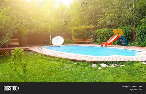 Pool Backyard Slide. Image & Photo (Free Trial) | Bigstock