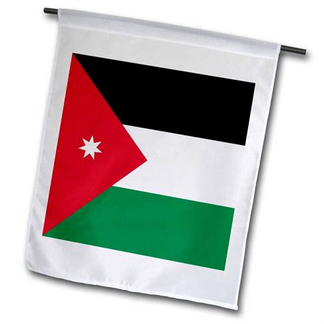 3dRose Flag of Jordan - Jordanian red black white green with white star - Arabic country - Arab ...