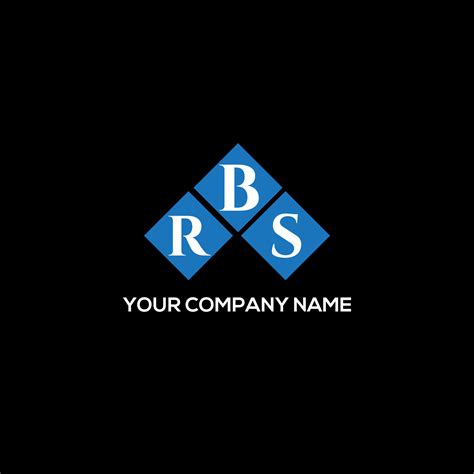 RBS letter logo design on BLACK background. RBS creative initials letter logo concept. RBS ...