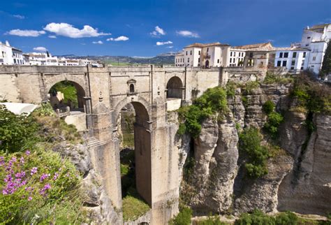 New Bridge in Ronda, Spain jigsaw puzzle in Bridges puzzles on ...