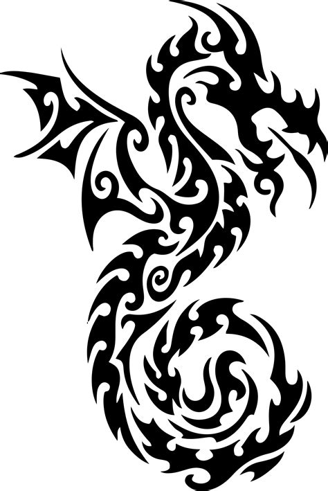 tribal dragon clipart - Clipground