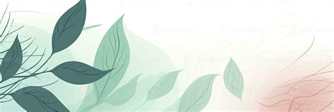 AI generated Minimalist abstract background with outline leaves. AI Generated 35918408 Stock ...