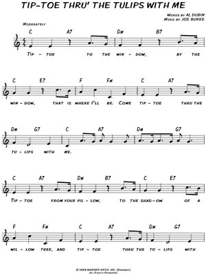 Tiptoe Through The Tulips Chords - Sheet and Chords Collection