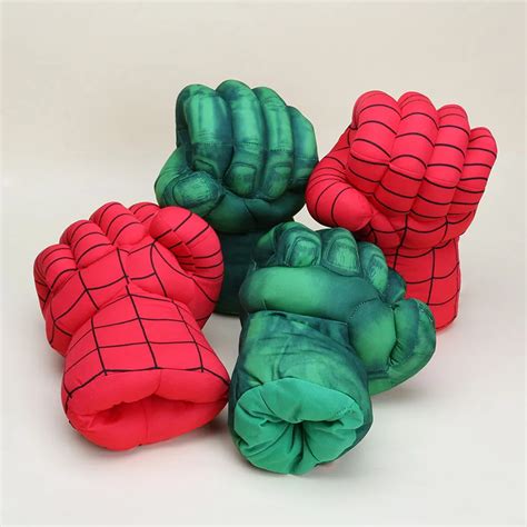 10inch Hot sale Incredible Hulk Smash Hands Spider Man Plush Gloves ...