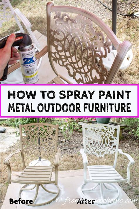 How To Paint Metal Patio Furniture