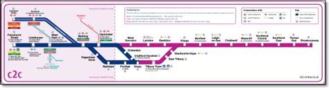 c2c London Tilbury & Southend train / rail map