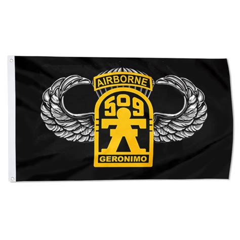 509th Geronimo Airborne W Master Wings Flag