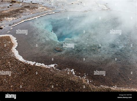 Thermal pool, Geysir national park, Iceland Stock Photo - Alamy