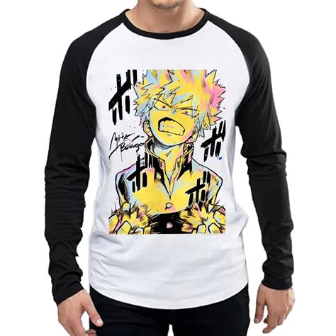 Long Sleeve My Hero Academia T Shirt Fashion Anime My Hero Academia ...