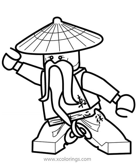 Lego Ninjago Master Wu Coloring Pages - XColorings.com