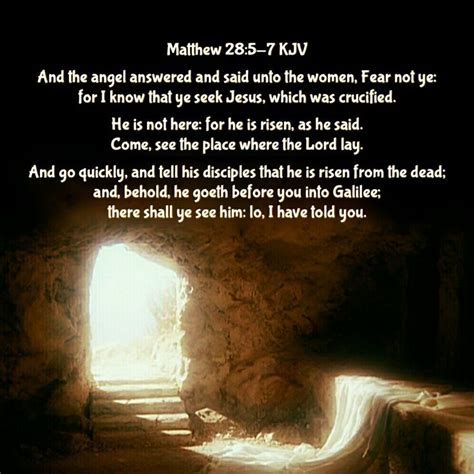 Image result for “He is not here: for He is risen.” - Matthew 28:6 kjv ...