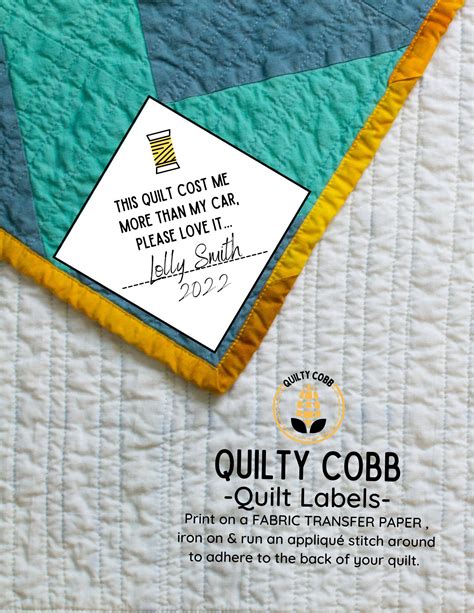 Quilt Labels, Funny Quilt Labels, Quilt Retreat, Gifts, Digital Product ...