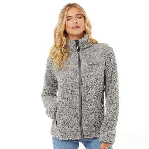 Buy Bench Womens Edition Sherpa Fleece Jacket Grey