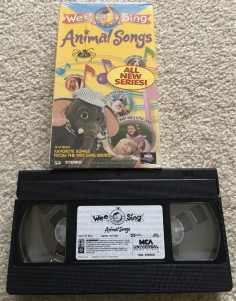 WEE SING FAVORITES Animal Songs VHS 1996 Kids Sing-Along Video Singaling Warbly £9.46 - PicClick UK