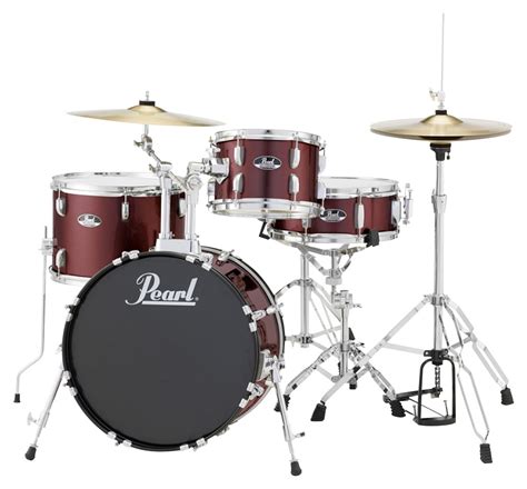 Questions and Answers: Pearl Drums Roadshow 4-Piece Drum Set Wine Red ...