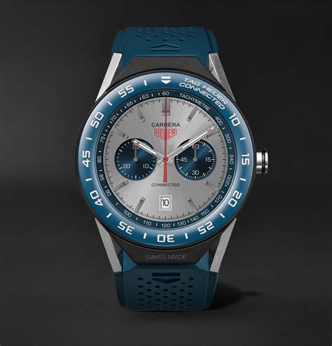 Lyst - Tag Heuer Connected Modular 45mm Titanium And Rubber Smart Watch ...