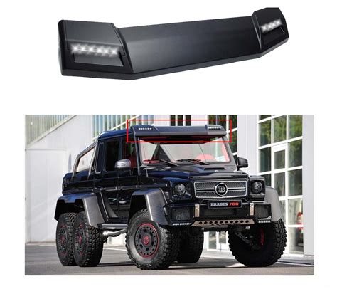 G63 BRABUS STYLE FRONT ROOF SPOILER WITH LED W463 1990-2017 G500 G55 G550 G63 | G wagon, Wagon ...