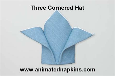 Napkin Three Corner Hat | How to Fold the Napkin Three Corner Hat | Triangle Knots