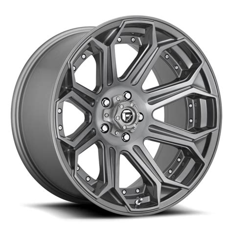 20 x 9 FUEL 1PC SIEGE BRUSHED GUN METAL TINTED CLEAR - 5X5.5 - 5.04 BS