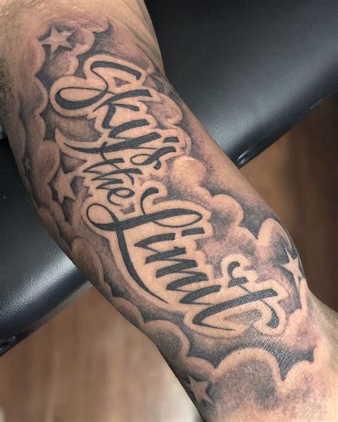 Sky’s the limit tattoo | Cool forearm tattoos, Half sleeve tattoos ...