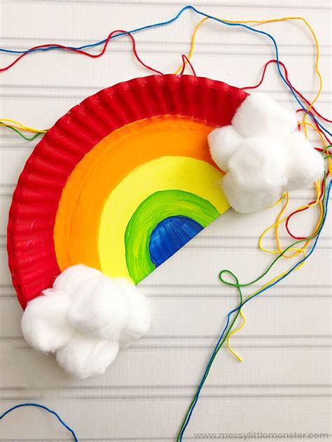 Paper Plate Rainbow Craft for Toddlers and Preschoolers - Messy Little ...