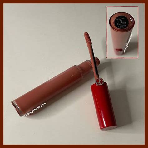 Giorgio Armani Lip Maestro 107 Review - theskyshine.com