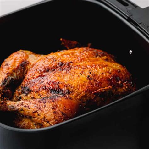 Air Fryer Whole Chicken (No Oil or Butter Is Added) - Posh Journal