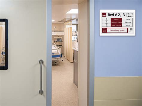 E-ink Door Sign Digital Signage for Patient Room | Seekink