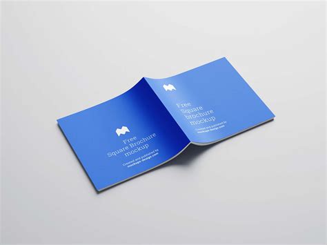 Free Square Brochure Mockup (PSD)