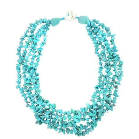 Lord & Taylor Howlite Collar Necklace ($43) liked on Polyvore featuring jewelry, necklaces ...