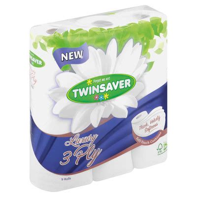 Twinsaver Toilet Paper 3 Ply White 200 Sheets 9s | PnP