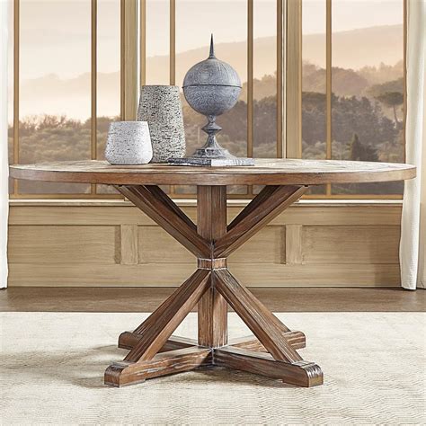 Homelegance E431 Farmhouse Style Reclaimed Wood 60" Round Dining Table ...