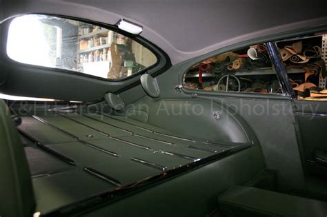 Gallery: Jaguar E-Type S1 Coupe Green Interior – K&H European Auto Upholstery