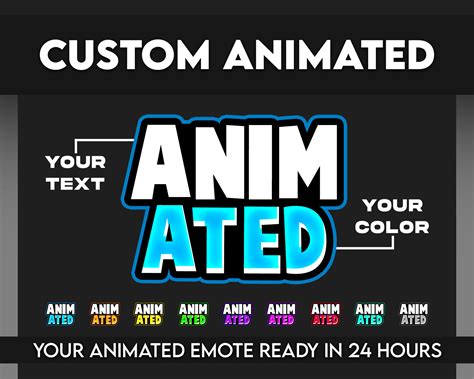 ANIMATED TEXT EMOTE Custom Animated Emotes Designed for Twitch, Discord ...