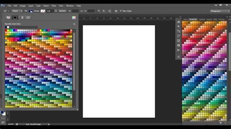 How to use the color tools in Photoshop (swatches menu, eye dropper tool, color match, shapes ...