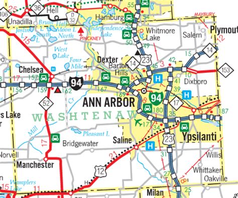 MDOT State Highway Map - Ann Arbor - LocalWiki